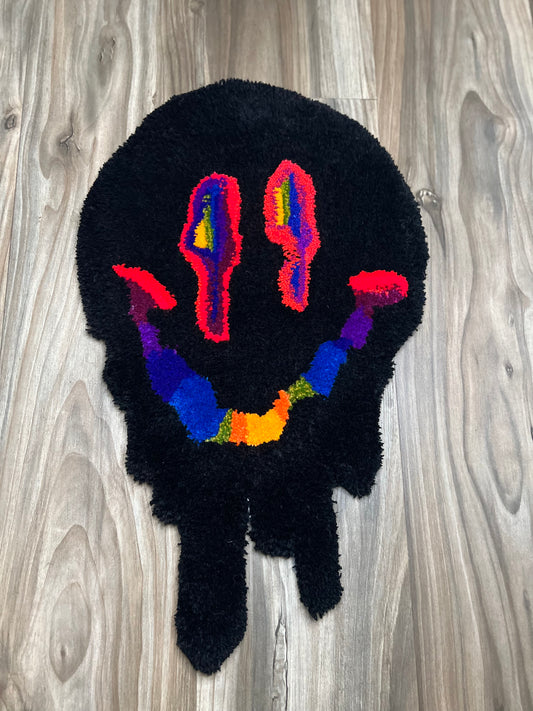 Melting Smiley Face Rug